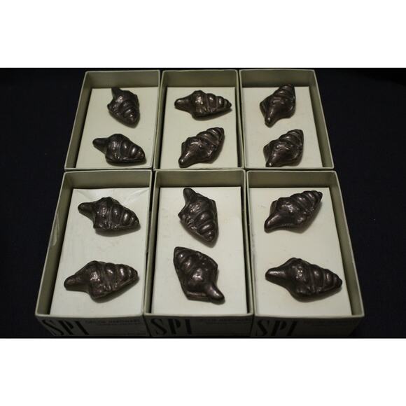 Lot of 12 SPI Brass Seashell Shell Cabinet Drawer Pulls knobs - New in Box - Picture 1 of 5